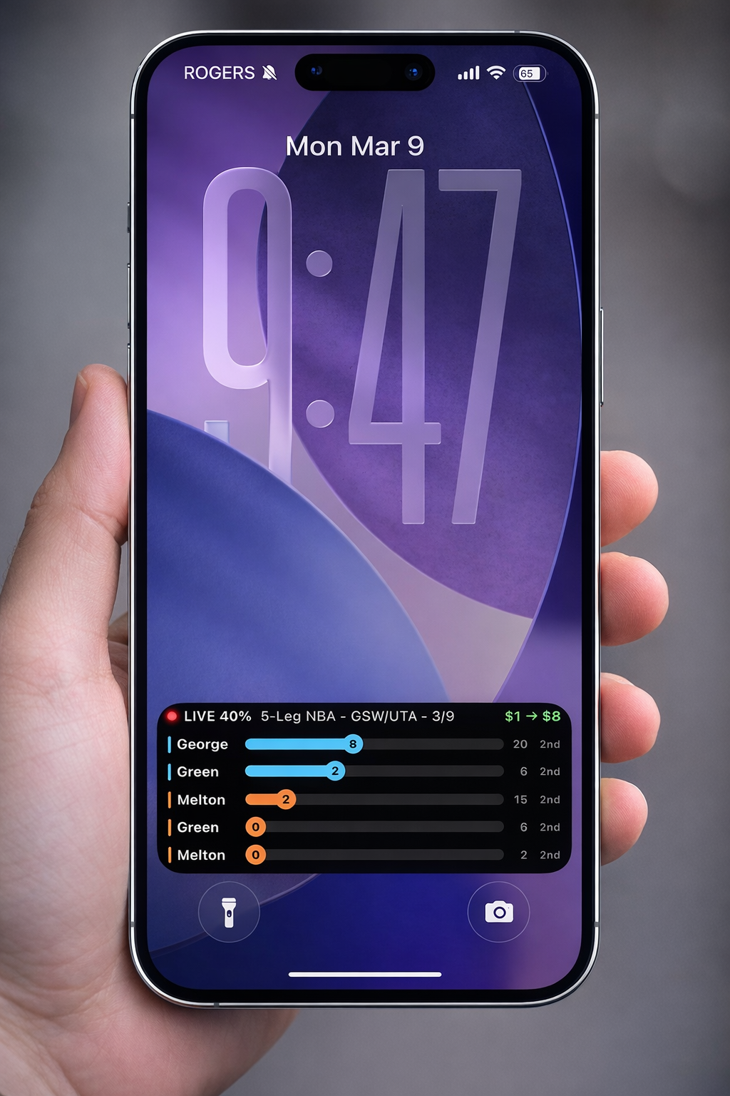 Live Activity on the iPhone Lock Screen